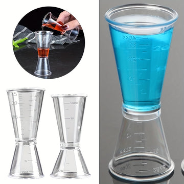 2 piezas, copa medidora transparente de 40/10CC, mezclador para cócteles, onzas, utensilios de cocina y bar, suministros para fiestas