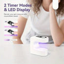 Linterna Portátil para Uñas con Temporizador Digital - Lámpara de Gel USB, Secado Rápido/LED, Compacta y Ligera con Batería de Litio, Ideal para Hogar, Salón o Viaje - Regalo Perfecto para Manicura/Pedicura (Blanco/), Accesorio Moderno de Belleza con Pan