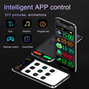 Panel LED de matriz de píxeles, letrero LED con desplazamiento, control por APP, USB 5V, flexible, direccionable RGB, patrones, texto animado, para tiendas, bares, publicidad y fiestas, 1 unidad