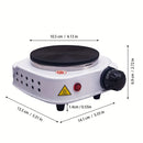 Estufa pequeña blanca de alta potencia 500W, ideal para hervir agua, hacer té y preparar café. Perfecta para el hogar, la oficina o viajes. Un regalo navideño ideal