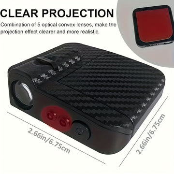 Luz de bienvenida portátil, para coche, motocicleta, etc. Conjunto de dos piezas de luz de bienvenida para puerta de coche, adecuado para todos los tipos de vehículos DEMO, envía regalos de vacaciones, sin batería.