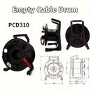 Carrete de cable Altavoz de audio Cable móvil Carrete de recogida Carrete de plástico Bobina de bobinado
