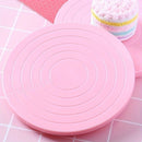 1 unidad, base giratoria para pasteles (13.97 cm), mesa rotativa 360 grados, mini base giratoria de plástico para fondant, plataforma giratoria redonda para galletas, accesorio de cocina para hornear pasteles, artículos para el hogar y cocina