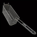 Cesta de freír cuadrada de metal plegable con asa - Ideal para papas fritas, nuggets de pollo y snacks | Cernidor de cocina duradero para freidoras y vaporeras | Perfecto para entusiastas de la cocina, cesta de freír para freidoras