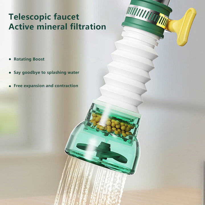 Extensor de grifo ajustable, cabezal de ducha giratorio 360°, plástico, portátil para bañar y duchar mascotas, accesorio de fregadero de cocina de fácil instalación.