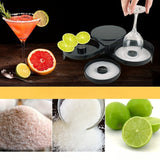 Juego de herramientas para bartender de 3 niveles con recipientes de plástico para sal y azúcar, organizador multiusos para margaritas y cócteles, accesorios duraderos para bares, esenciales para mixología profesional y entretenimiento en casa, diseño el