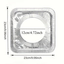 Cubierta Desechable de Aluminio para Estufas - Adecuada para Estufas de Gas y Eléctricas, Mantiene la Placa Limpia, Simplifica el Limpieza de Cocina