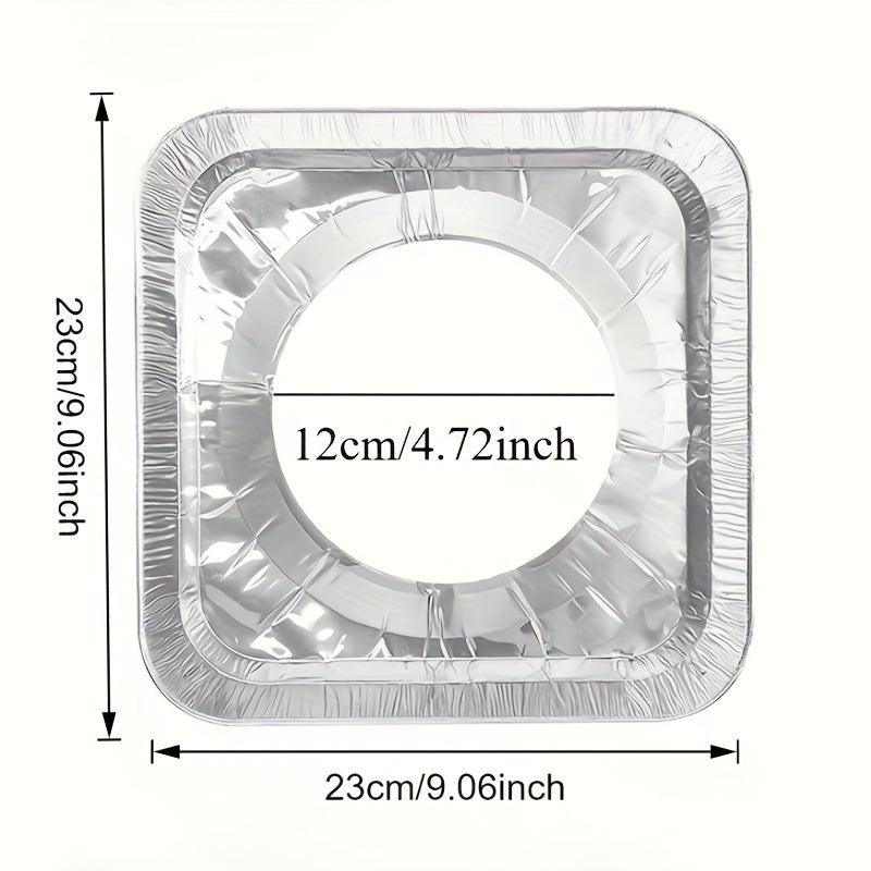 Cubierta Desechable de Aluminio para Estufas - Adecuada para Estufas de Gas y Eléctricas, Mantiene la Placa Limpia, Simplifica el Limpieza de Cocina