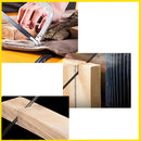 Una sierra manual de jardín de acero pesado con longitud ajustable y mango antideslizante, sierra manual semiautomática, adecuada para cortar árboles, ramas, tuberías de PVC y muebles, herramienta de trabajo de patio al aire libre, construcción sólida, p