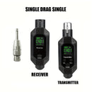 Sistema inalámbrico de micrófono XLR, transmisor y receptor de 2.4 GHz, adaptador inalámbrico recargable para micrófono dinámico y mezclador de audio