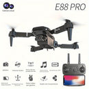 Drone E88 con cámaras HD dobles, batería única, regreso con una sola tecla, conexión WiFi, drone de fotografía aérea, control remoto de cuadricóptero, regalo de Navidad, Halloween y Acción de Gracias.