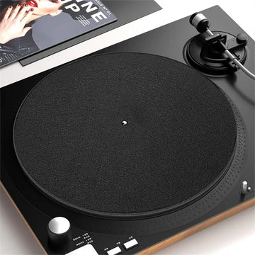 Vinyl Player Felt Singing Placemat, Anti-Static, Absorción de Choque, Alfombrilla Antideslizante, Adecuada para Vinyl Player, Extienda la Vida de su Vinyl Player