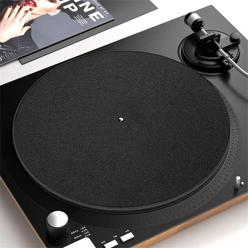 Vinyl Player Felt Singing Placemat, Anti-Static, Absorción de Choque, Alfombrilla Antideslizante, Adecuada para Vinyl Player, Extienda la Vida de su Vinyl Player