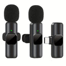 Micrófono inalámbrico profesional de solapa para teléfonos inteligentes USB-C, computadoras portátiles, para grabación de audio y video, juegos en vivo, entrevistas y vlogs.