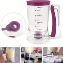 Separador y dispensador de masa para cupcakes - una herramienta de medición de taza de funel portátil para hornear sin desorden.