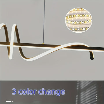 Linterna colgante LED moderna con pantalla de aluminio para techo, adecuada para iluminación urbana y ambiental - cableada, luz blanca neutra o cálida ajustable, 110V-240V, ideal para restaurantes, cafeterías y oficinas