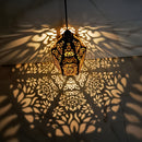 Linternas Solares de Metal de Inspiración Marroquí para Jardín Exterior - Luces Solares Decorativas Colgantes para Patio, Camino, Jardín, Porche y Patio Trasero, Batería de Níquel de 600mAh, Decoraciones de Jardín