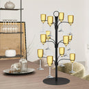 Soporte de árbol de bebidas de metal de 12 tazas - Exhibidor de bar desmontable para whiskey, bebidas, champán y más, soporte de bebidas para fiestas | Soporte de metal elegante | Diseño desmontable