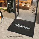 SHMECOPIN Felpudo "Bienvenido" Estampado - Rayas/ Total - Ideal para Restaurantes, Hoteles y Entradas de Oficina