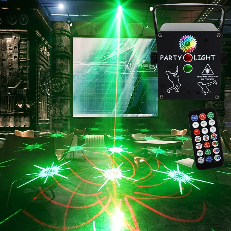 Lámpara LED RGB 3 en 1 versátil con control remoto y activación por sonido, para fiestas, bodas y celebraciones, luz estroboscópica, iluminación para escenarios, Día del Padre, Día de la Madre
