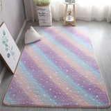 Suave Alfombra con Brillo Nocturno, Alfombra Rectangular Suave y Acogedora con Brillo Nocturno, Lavable a Mano y Perfecta para Dormitorio o Espacio Interior