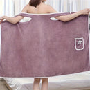 Toalla de baño elegante de poliéster con diseño de cuello con lazo - Absorbente, de secado rápido, hipoalergénico, ideal para adultos, sin pérdida de cabello, perfecta para el hogar y el spa, toalla de spa | Diseño de toalla elegante | Toalla de baño de