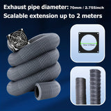 Kit de extracción de humos y ventilador de extracción de 1pieza para impresora 3D, ventilador de extracción de bajo ruido con alimentación USB y tubo de escape de plástico duradero, eliminación eficiente de humo, polvo y olores, incluye componentes elect