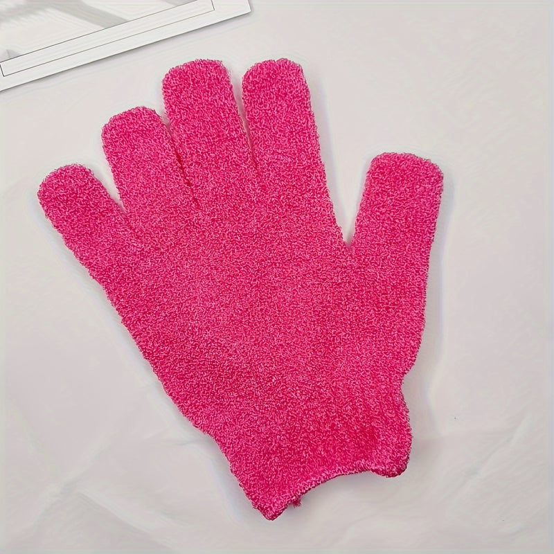 Guantes exfoliantes para baño, manoplas de baño doble cara para exfoliación, masaje y limpieza corporal, accesorios de baño