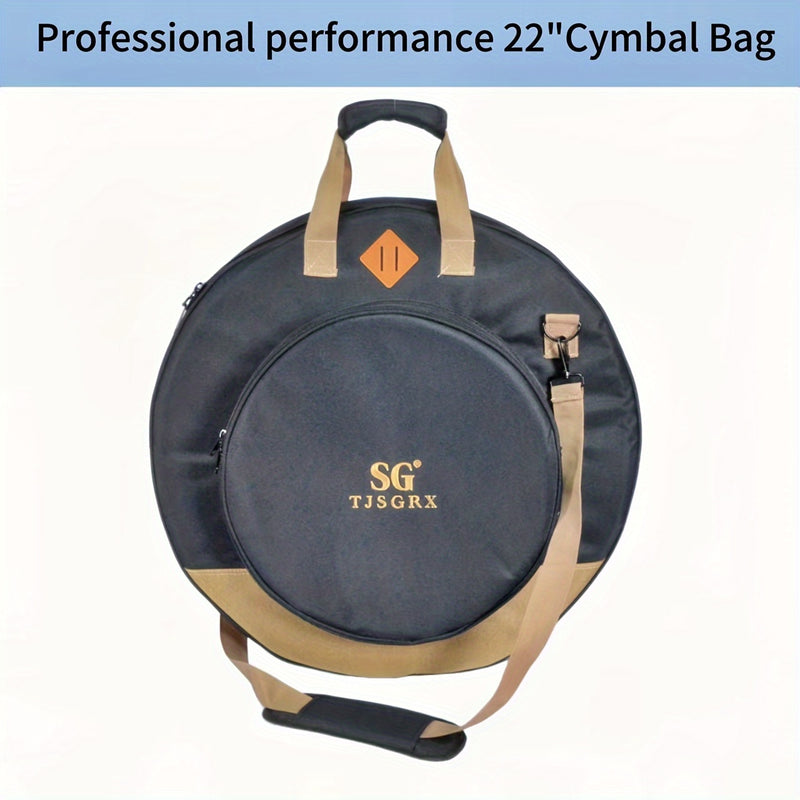 Una nueva bolsa de cimbales de 22 pulgadas, diseñada para profesionales y principiantes, puede contener hasta 7 cimbales, lo que la hace conveniente para todos los músicos que la llevan durante los espectáculos.