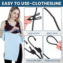 1 cuerda para tender ropa retráctil y portátil para viajes, con 12 pinzas, ideal para secar ropa en interiores o exteriores, accesorio para camping