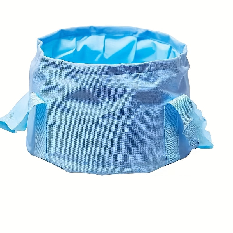1pieza Bolsa de baño portátil y plegable para pies - Bañera de pies de aluminio aislada para uso en casa y al aire libre, ideal para viajes y camping, bañera de pies de relajación | Diseño plegable | Material aislado