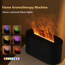 Difusor de aceites esenciales con diseño de llama, luz ambiental y luz nocturna, alimentado por USB, ideal para hogar, dormitorios y oficinas