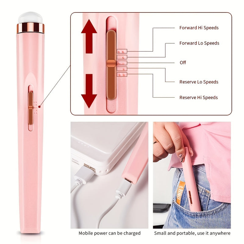 Kit de taladro eléctrico para uñas recargable por USB, máquina pulidora portátil, herramienta profesional multifuncional para manicura y pedicura