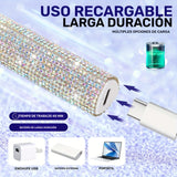 Secador de uñas portátil con cristales brillantes - Recargable por USB, batería de litio, ideal para manicura y pedicura, diseño compacto para viajes, esenciales para el cuidado de las uñas | Lámpara de uñas recargable | Secador de uñas duradero, accesor