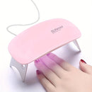 Linterna de secado para uñas - Lámpara portátil USB, diseño compacto para uso doméstico y salón, secado rápido y ergonómica de mano, lámpara para gel