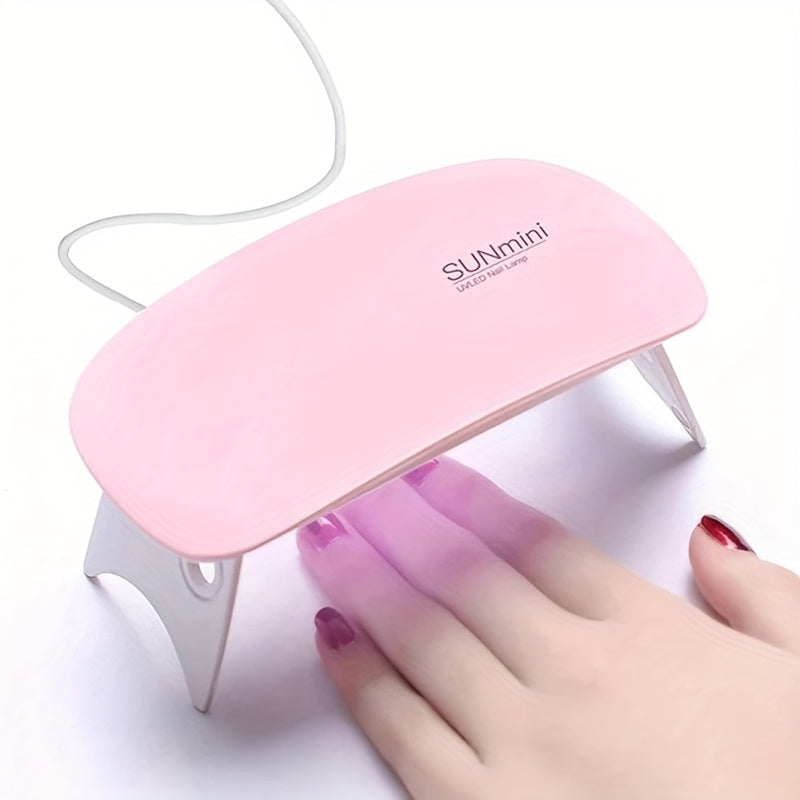 Linterna de secado para uñas - Lámpara portátil USB, diseño compacto para uso doméstico y salón, secado rápido y ergonómica de mano, lámpara para gel