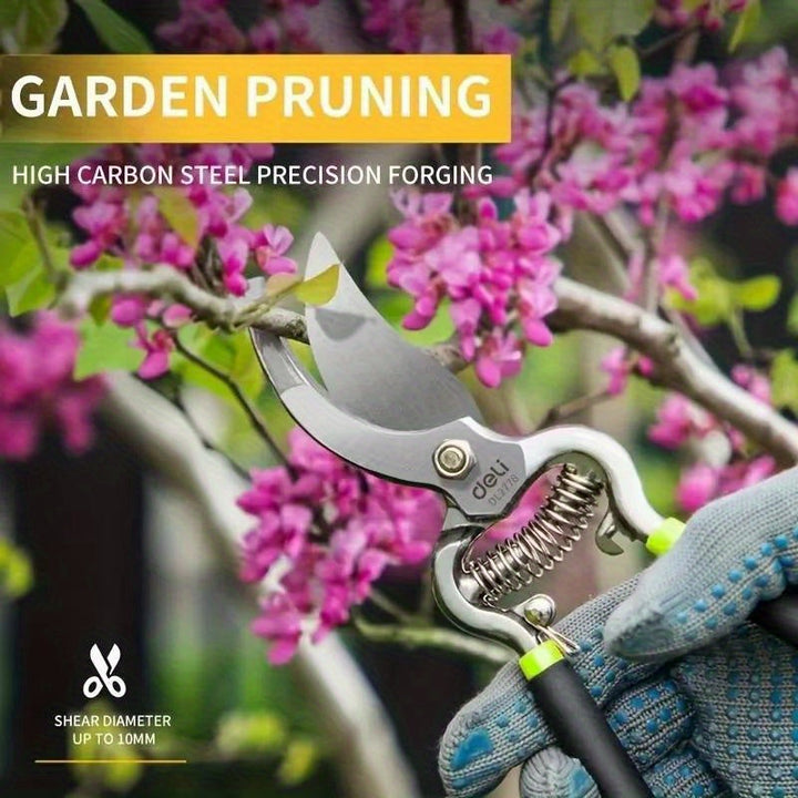 Tijeras de podar profesionales de 20,32 cm, tijeras de jardín de acero al carbono, diseño contemporáneo, no requieren energía, tijeras multifuncionales para ramas de árboles para jardinería doméstica.