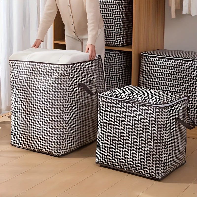 140/180L Bolsa de Almacenamiento con Cremallera de Gran Capacidad para Ropa, Mantas y Viajes - Organizador de Mudanzas, 1 Unidad