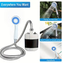 Chorro Portátil para Camping, Viajes en RV y Excursiones Familiares - Ducha Manual con Sistema de Filtración de Agua, Flujo de 4-5 Litros por Minuto