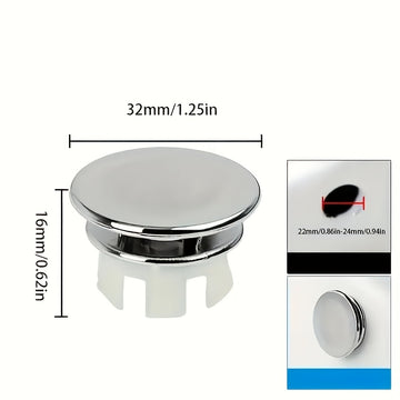 Juego de 4 tapones para desagüe de lavabo, cubreorificios de plástico para baño y cocina, con filtro, reemplazables, sin necesidad de electricidad