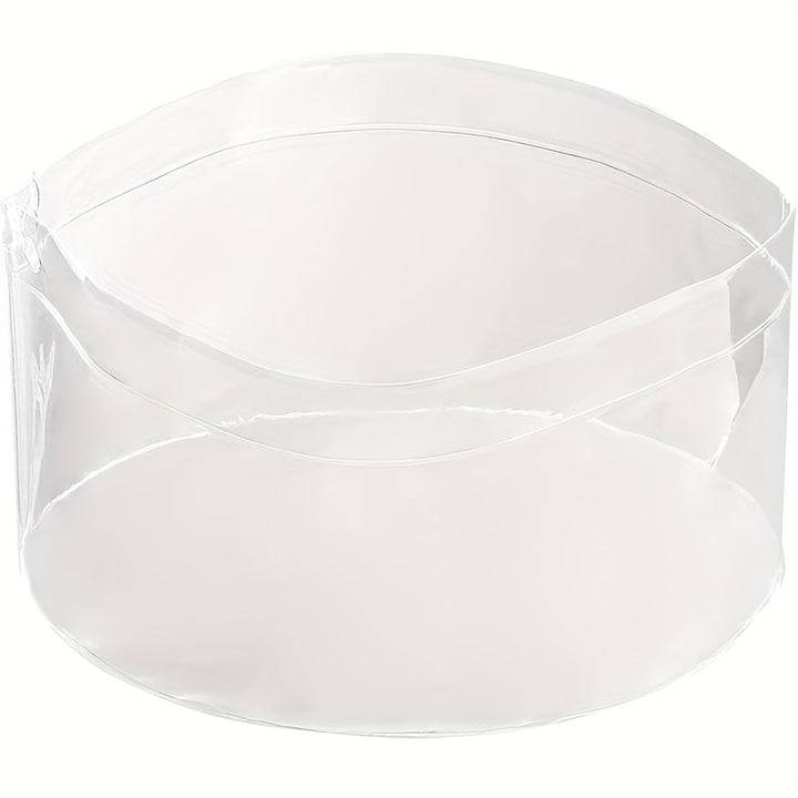 1pc Cubeta Portátil Plegable, Lavabo para Pies, Cubo de Agua Transparente, Recipiente para Pesca, Bandeja Colapsable, Cuenco para Ropa y Cara, Ideal para Viajes, Excursiones y Camping