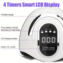 Lámpara LED para uñas con 66 luces, secadora de esmalte en gel con sensor inteligente, máquina para manicura, equipo para salón de uñas