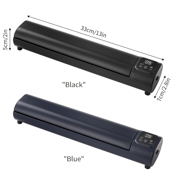 Máquina de sellado hermético portátil compacta - Recargable por USB, sellado inalámbrico para frescura, doble succión para alimentos inflables y húmedos/secos, fácil de usar para cocina y pícnic al aire libre, multi-función con gran capacidad, máquina de