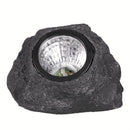 1 lámpara de piedra solar - Luz de paisaje exterior de imitación de piedra con pantalla de vidrio, montaje semienterrado de plástico duradero para jardín, patio, decoración de villa, bodas y celebraciones de cumpleaños, instalación fácil, luces solares p