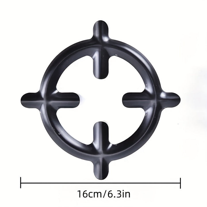 2 piezas de soportes de cubierta de horno de metal de alta resistencia con agarre antideslizante y ajuste seguro para teteras, tazas de café, teteras - Ideal para hogares, restaurantes, cafeterías, hornos para teteras, soporte de cubierta de tetera, aspe