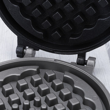 Plancha de waffles de aleación de aluminio de alta calidad con cocción rápida y sellado automático de bordes - Fácil limpieza, bandejas extraíbles para cocción eficiente, perfecta para la cocina de casa, horneado de waffles