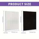 Filtros de Repuesto para Purificador de Aire TOPWELL C545 - 2 Verdaderos HEPA & 8 Pre-filtros de Carbón Activado, Compatibles con los Modelos Winix C545 B151 P150 9300, Números de Pieza 1712-0096-00 & 2522-0058-00
