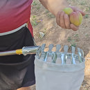 Recogedor de Frutas 2 en 1 con Varilla Telescópica y Bolsa de Malla - Ideal para Caqui, Manzanas, Mangos, Duraznos, Aguacates Naranjas, Sierra de Palo de 230'', Poste Ajustable de 6 Metros, Recolección de Frutas