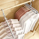9 perchas de plástico resistentes de 9 orificios - Organizador plegable que ahorra espacio para el armario y el guardarropa, juego duradero para el almacenamiento en el hogar y el dormitorio