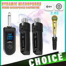 Adaptador de Micrófono Dinámico XGeS a XLR para Aventuras al Aire Libre - Sistema de Transmisor y Receptor Inalámbrico con Carga USB-C, Pantalla Digital de 2.4GHz, Ideal para Guitarra, Mezcladores de Audio y Sistemas de PA, Micrófono Inalámbrico Recargab